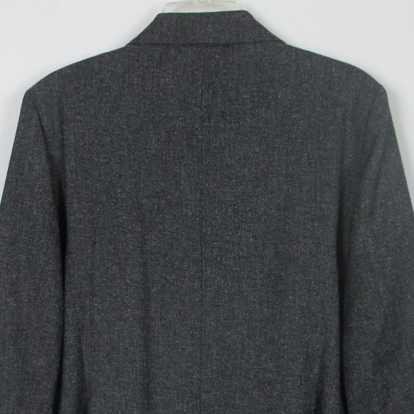 Vince Camuto Womens Tweed Peplum Blazer Sz 14 Gray - Picture 6 of 8